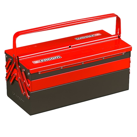 Metal ToolBox With Mechanics Set, 96 Tools Metric