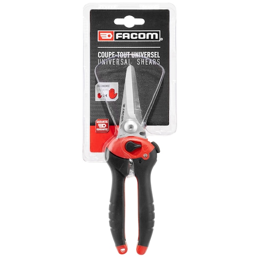 Multi-purpose shears, packaged