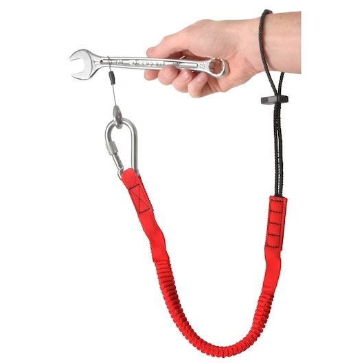 1.2 m Strap, Wrist Loop and 80mm Stainless Steel Snap Hook With Screw Safety Lock System