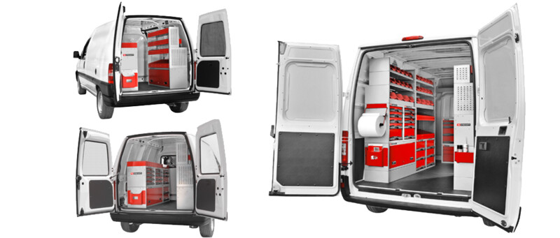 3 vans with the FACOM Matrix solution implemented